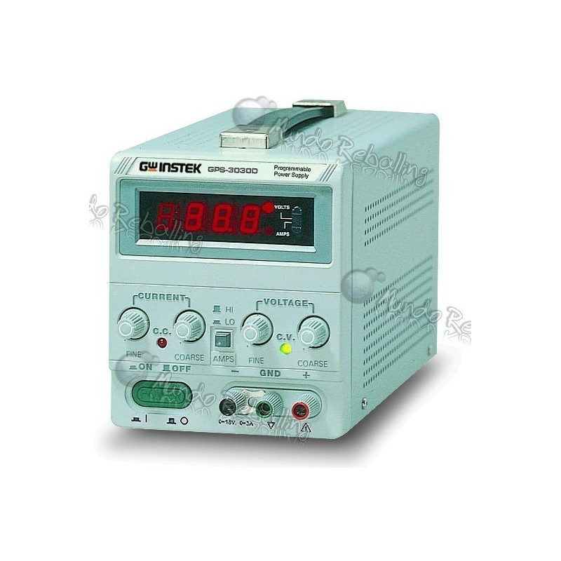 Fuente de Poder Simple Digital / INSTEK / GPS-3030D / 0~30V / 0~3A / Regulación 0,01%