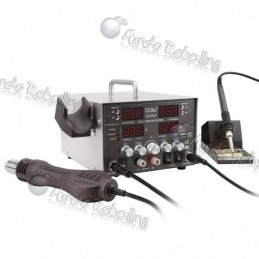 BAKU BA-8305D / Estación de Soldar Antiestática / 3 en 1 / Cautín + Aire + Fuente Poder 5A / 900W