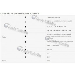 Set Destornilladores de precisión 58 en 1 / Pro's Kit / SD-9808N
