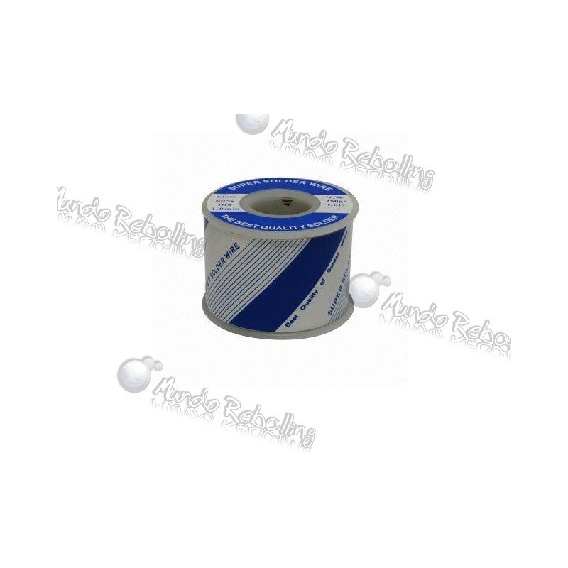 Soldadura Taiwan / Estano 60% ? Plomo 40% / 0,70mm / 250 Gramos