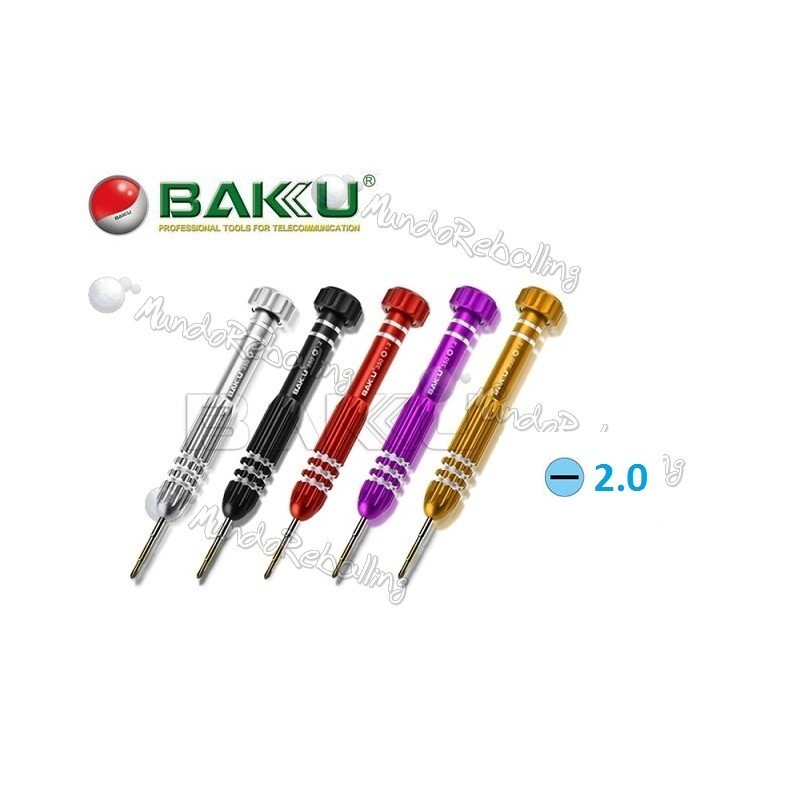 Destornillador Paleta -2,0 / BAKU BK-350 / Alta precisión y Resistencia a la Torsión